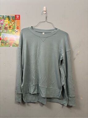 STYLUS Sage Blue Casual Crewneck